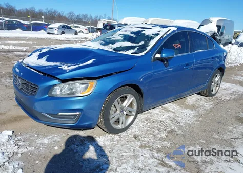 2014 Volvo S60 T5 z USA, uszkodzony, nr VIN YV1612FS4E2294150